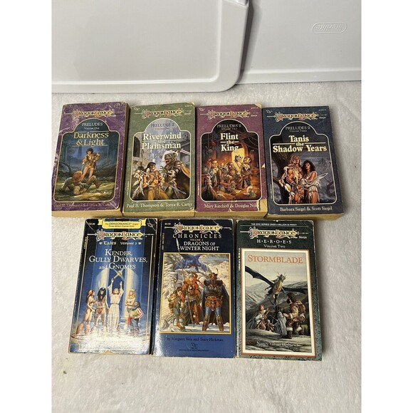 DragonLance Books Lot TSR D&D Preludes II Volumes 1 2 3 Tales Heroes Chronicles - Picture 1 of 13